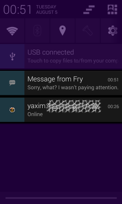 Chat notification