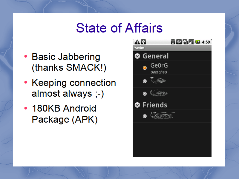 26C3 slide: state of affairs